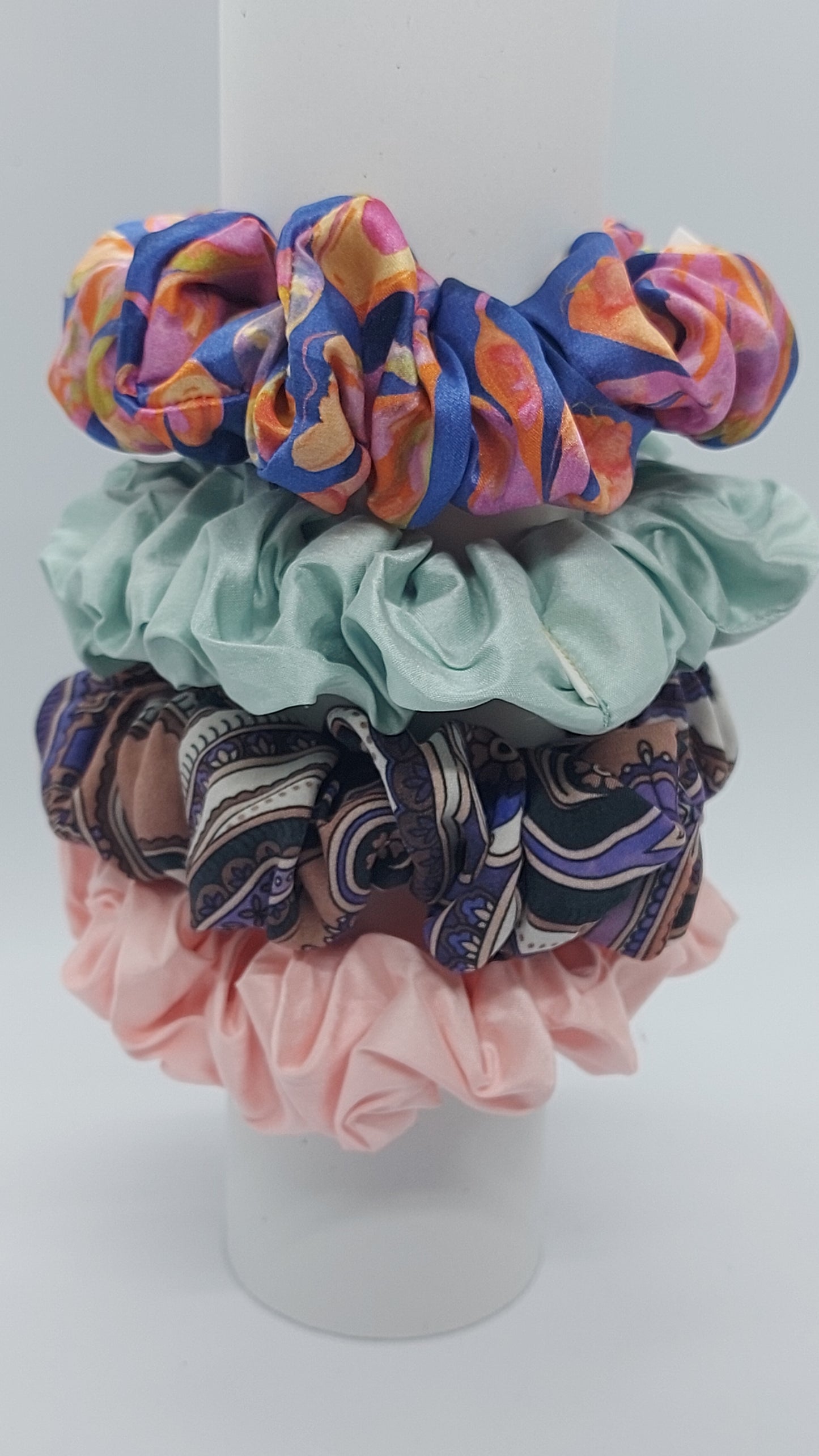 Seide Scrunchie, Türkis, Haargummi Haarband Zopfband