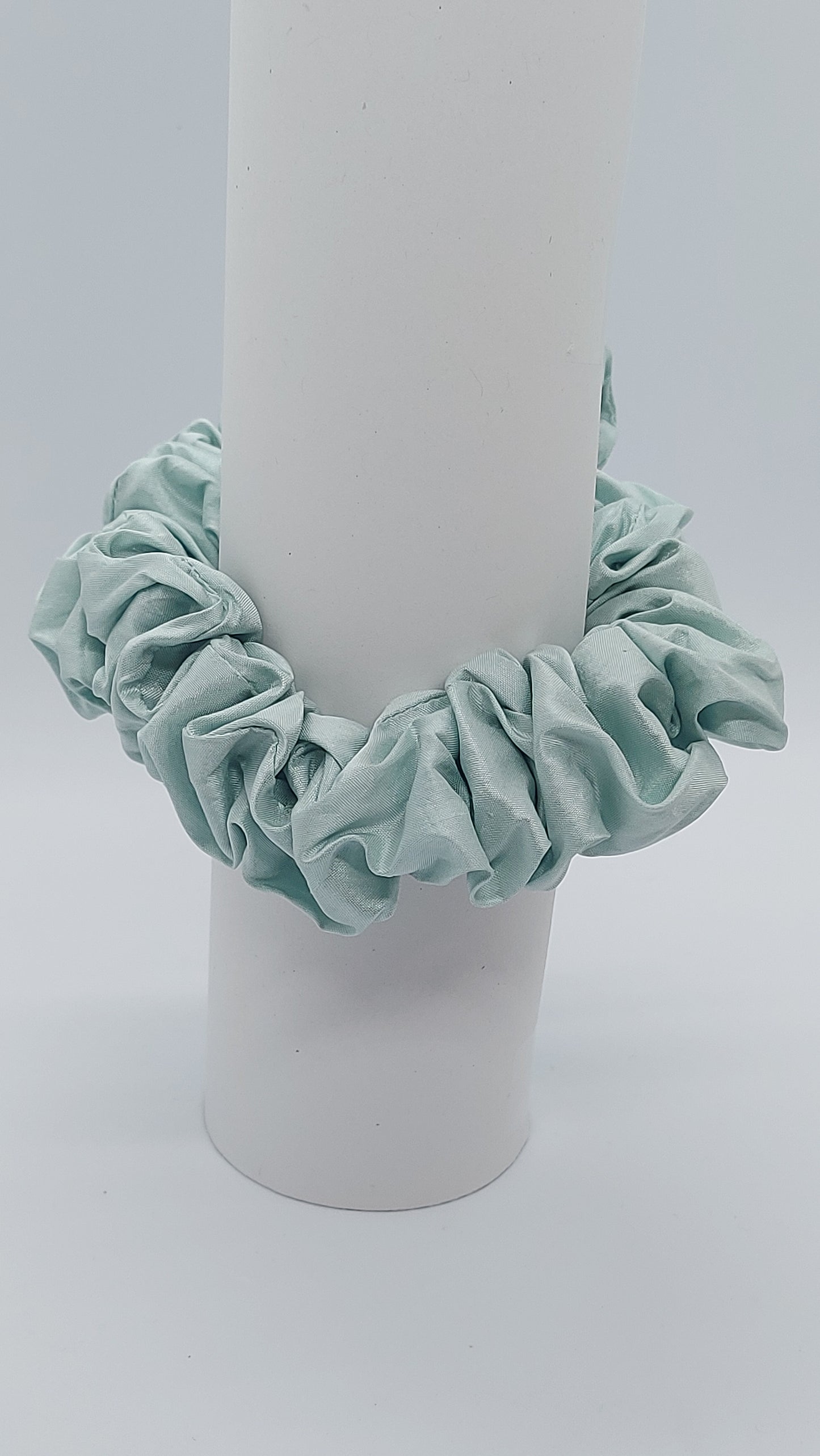 Seide Scrunchie, Türkis, Haargummi Haarband Zopfband