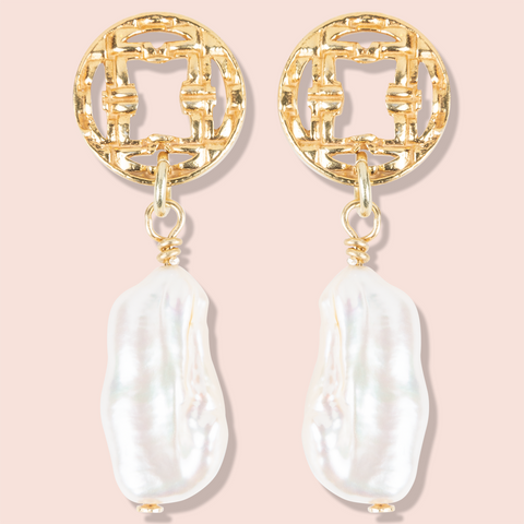 Timeless Gold Baroque Earrings